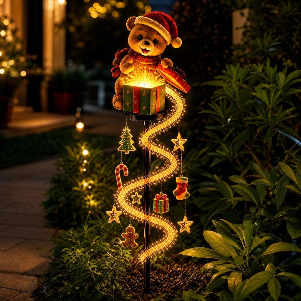 Garden Stake Lights, Gnome Outdoor Decor for Yard Patio and Walkway