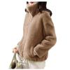 Unisex Double-Sided Fleece Pajama Jacket - Plush, Warm, Thickened Hoodie for Autumn/Winter