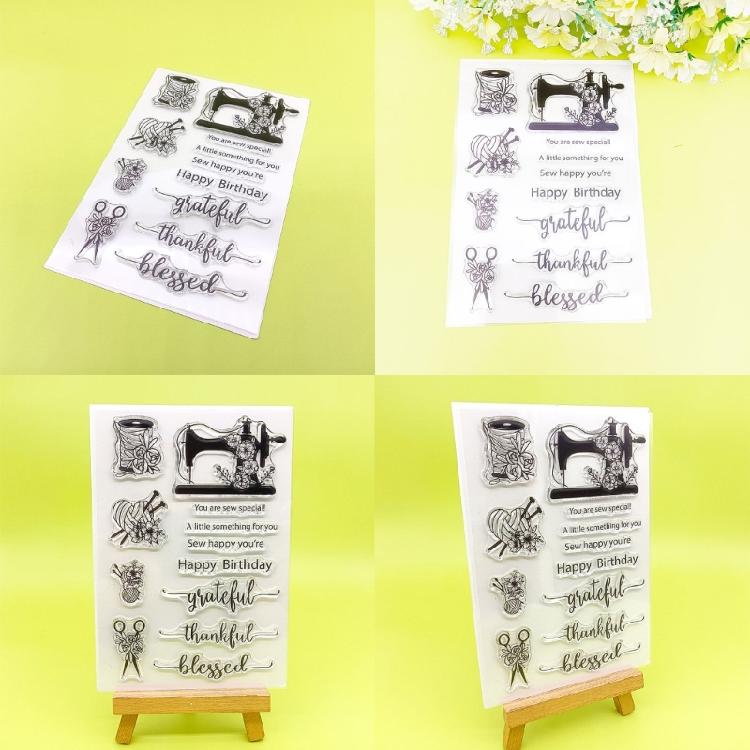 Clear Stamps Silicone Stamp Cards Stamps with Patterns 3D Scrapbooking Stamps