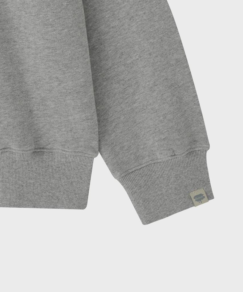 FALLETT Vintage Rose Emblem Sweatshirt Gray