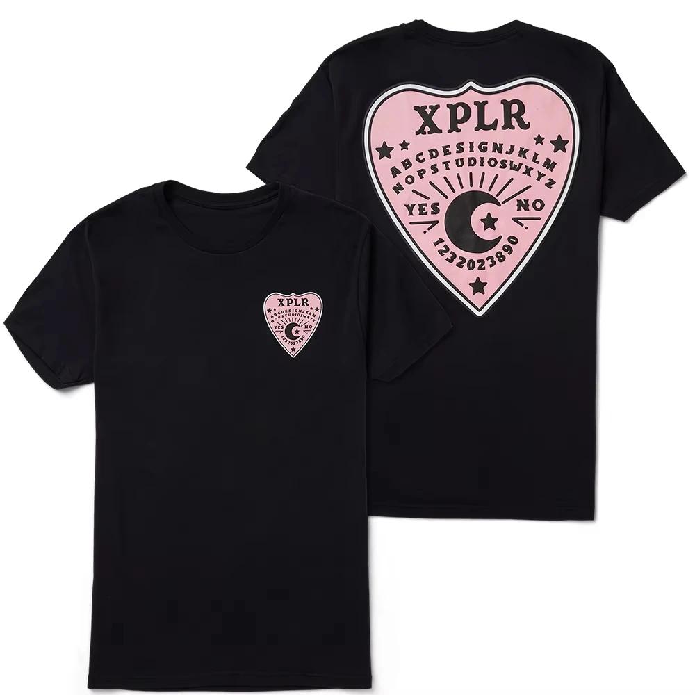 

XPLR Ouija Футболка Мерч Сэма и Колби Унисекс Футболки Летние для Женщин Харадзюку Уличная Одежда Одежда с Коротким Рукавом Повседневные Свободные Топы 4XL
