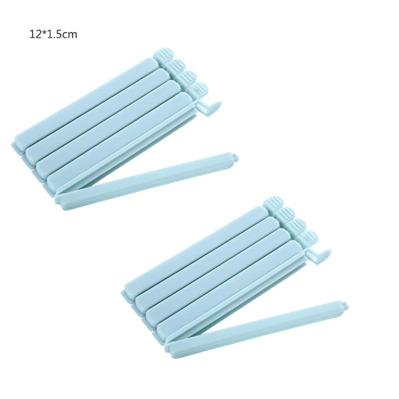10Pcs Food Bag Sealing Clips Plastic Bag Colorful Sealing Clips for Kitchen Snack Coffee Potato Chip Food Storage Bag