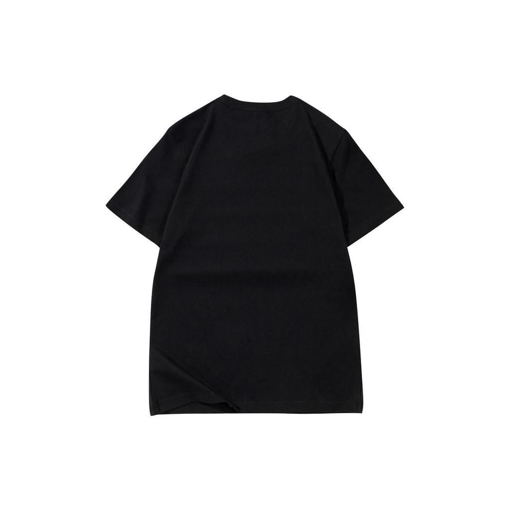 Li-Ning Starry Sky Letter Logo Crew Neck T-Shirt Unisex Tops Black AHSS971-1