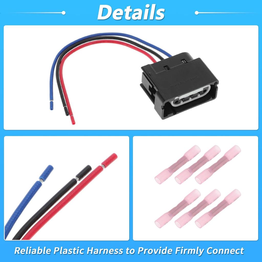 No.645-133 Turn Signal Socket Pigtail Connector Wire Harness for Ford F-150 2004-2014 Turn Signal Lights Connector 2 Pcs Replaces