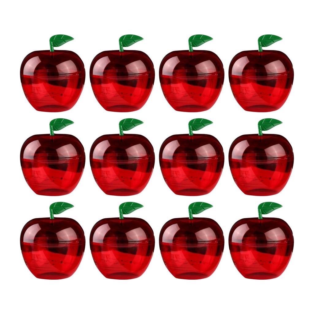 12 Sets Plastic Container For Teacher, Large Shaped Candy Jars Boxes, Teacher Week Appreciation Gifts Graduation Back To School Ornaments For Party