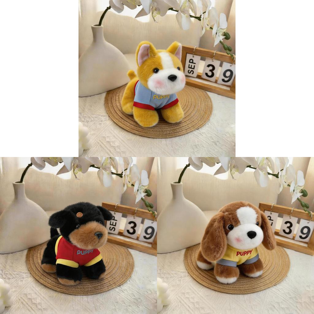 Plush Dog Toy 6in Soft Pp Cotton Small Animal Collectors Gift For Kids And Teens