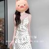 Summer French Coffee Break Temperament Celebrity Polka Dot Suspender Dress Fairy Lotus Leaf Edge Gentle Wind Holiday Long Skirt