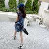 Fashion Casual Style Girls Shorts Summer Soft Denim Overalls Shorts Korean Medium Large Children's Denim All-match Shorts
