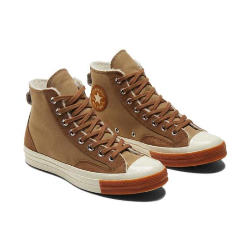 Converse Chuck Taylor All Star 1970s Trendy Versatile High-Top Espadrilles Unisex Brown