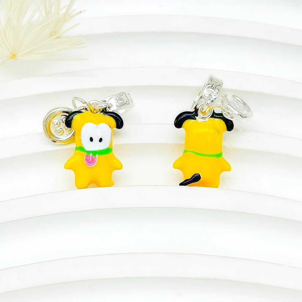 DIY Hand-Painted Pacha Dog Anime Beads for Cute Jewelry Making