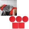 5Pcs Silicone Trivet Mat   Round   Hot Pad Non Slip Heat Resistant for Hot Plate Pans Kitchen Pots