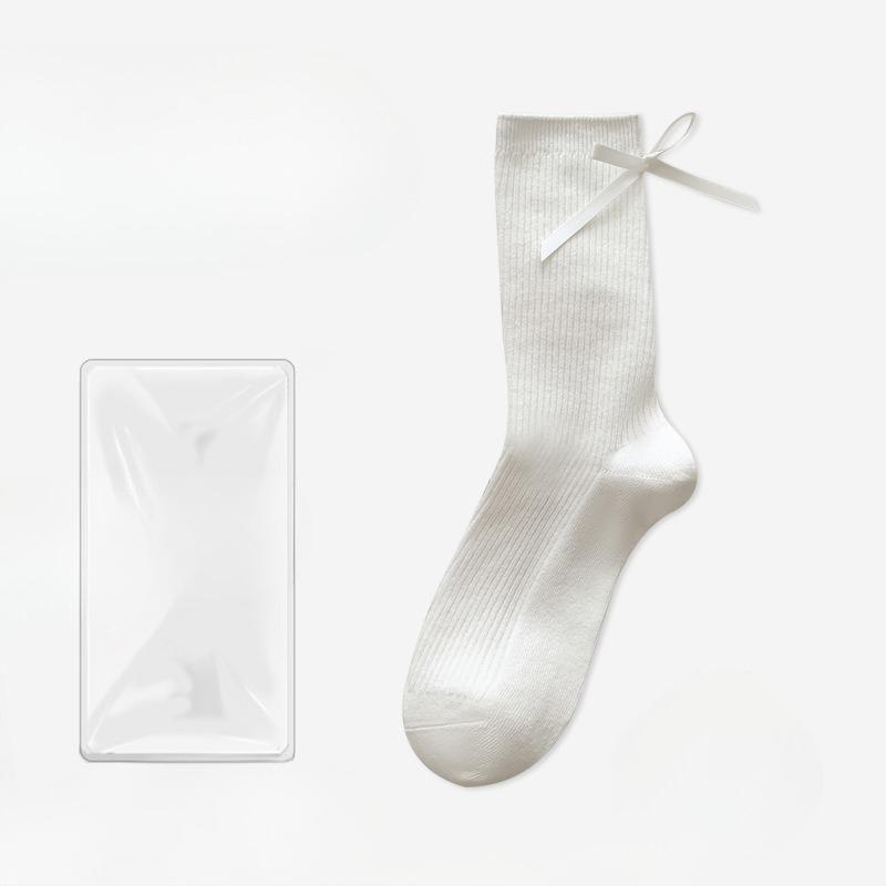 

Женские летние тонкие носки-трубки, трендовые, полностью впитывающие пот, дышащие, дезодорирующие, не скользящие 1 pair белый