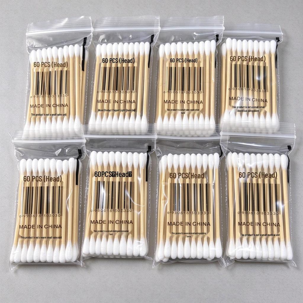 Multipurpose Disposable Cotton Swabs for Household, Makeup, and Ear Cleaning