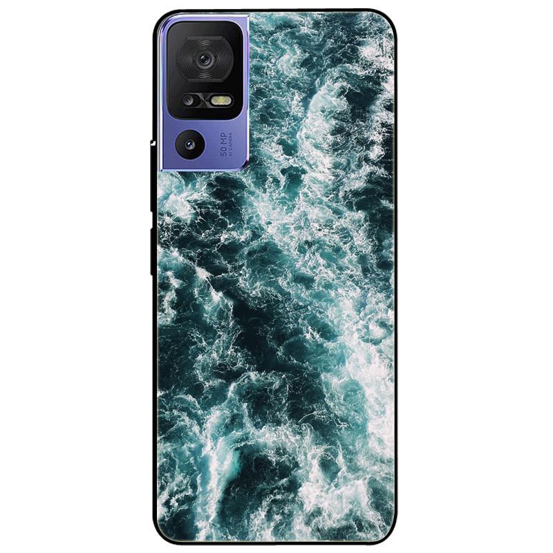 For TCL 40 SE Case 2023 Soft Silicone Protective Black Tiger Lion Funda Coque for TCL 40SE Covers TPU Bumper for TCL40se Paras