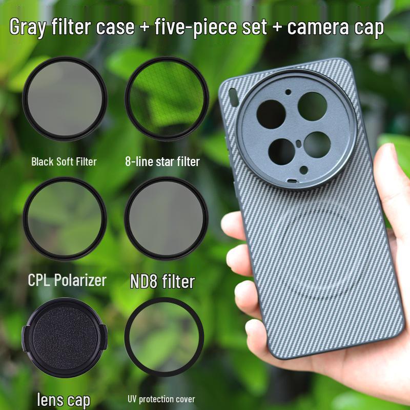 Compatible with Vivo X300 Ultra: Magnetic Phone Photography Kit with CPL Polarizing Filter 67mm and Threaded Lens Ring
