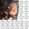 20 PCS 1.22 Inches Star Hair Clips Snap Star Hair Barrettes Cute Lovely Accessories, Non Slip Clips for Girls Women 2000s Y2K Silver Metal Hair Clips