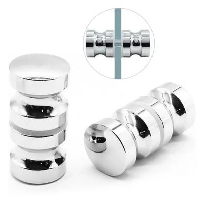 Aluminum Door Handles Double Sided Pull Sliding Shower Doors Knob for Kinds Glass Doors