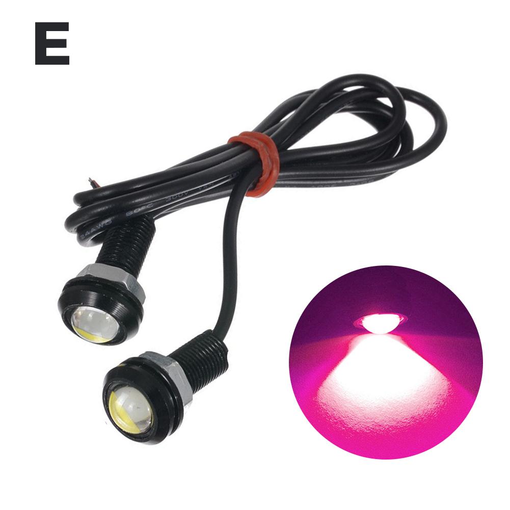 2 SZTUK 18MM Motocyklowe Światła Do Jazdy Eagle Eye LED Super Jasne Światła Do Jazdy Dziennej DRL Światła Do Jazdy Cofania Stopu Wodoodporne