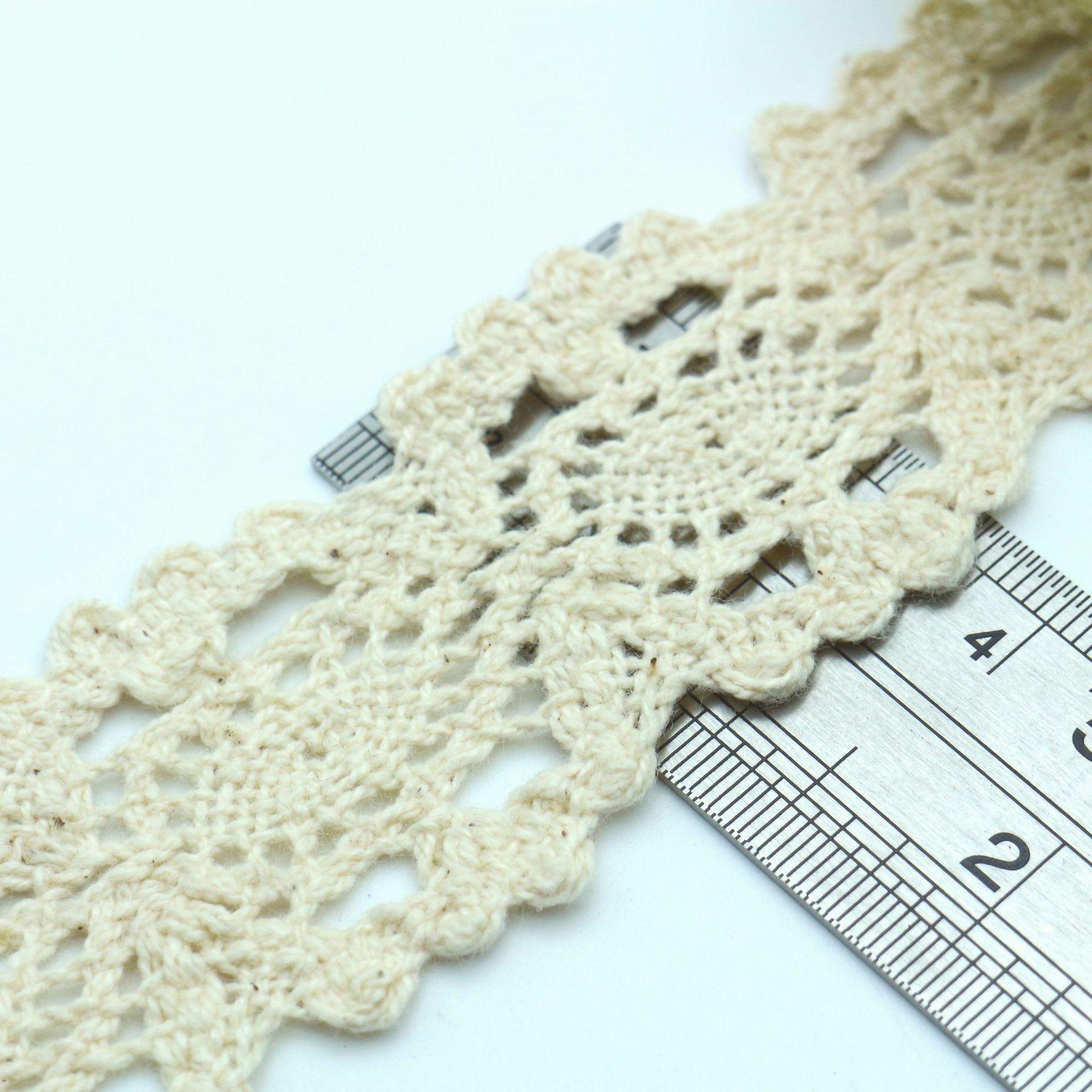 

Hollow Cotton Thread Lace Handmade Diy Decorative Lace Strap Clothing Clothes Tablecloth Curtains Fabric Material Lace Edge S0022
