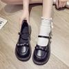 Fashion Shoes for Women Low Heel Elegant Leather Casual Small Uniforms With Bow Woman Flats Social Cheap Liquidation Discount 2025 Trend