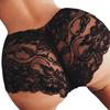 Panties Low Waist Plus Size Lace Embroidery See-through Ruffles Sexy Briefs
