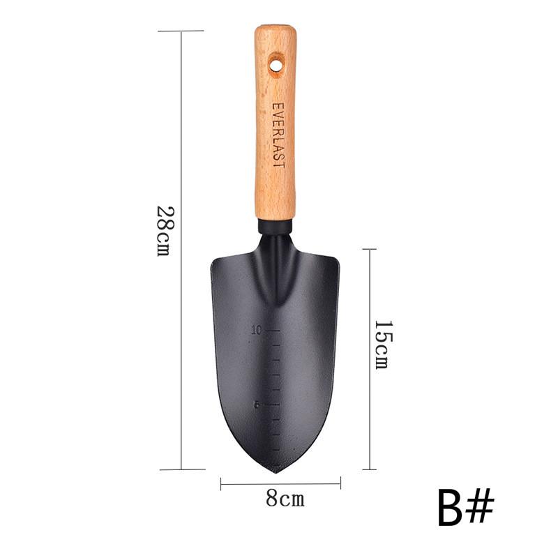 Carbon Steel Garden Shovel Flower Planting Shovel Garden Wooden  Handle Gardening Hand Tools Tao Hua Yuan Tools