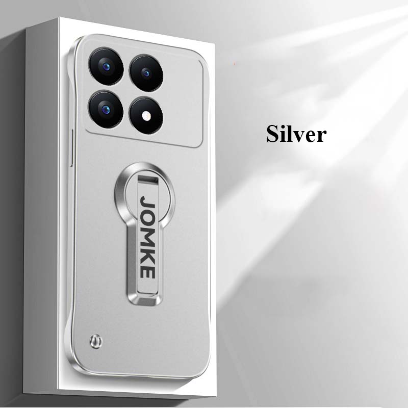 

Безрамный ультратонкий металлический чехол-кронштейн с вращающейся на 360 градусов крышкой для Xiaomi Redmi K70 K70E K60 K60E K50 K40s K40 Pro Ultra Gaming Shell Cover K70 Ultra серебряный