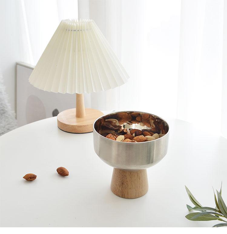 Nordic stainless steel Dim sum storage tray Snack pastry dried fruit Plate Desktop storage organizing tray home decor items