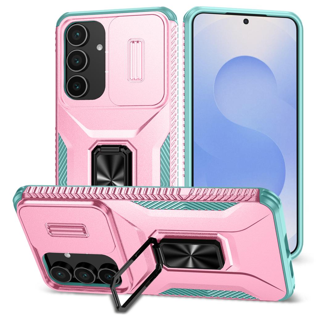 For Samsung Galaxy S25 FE Case Camshield Kickstand TPU+PC Anti-Slip Phone Cover