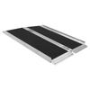 Aluminum Alloy Folding Wheelchair Ramp Portable Non Slip Wheelchair Ramp with Handle