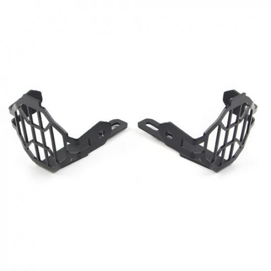 Black Headlight Guard Protector Grill Cover For BMW R1200GS R1250GS F750GS ADV