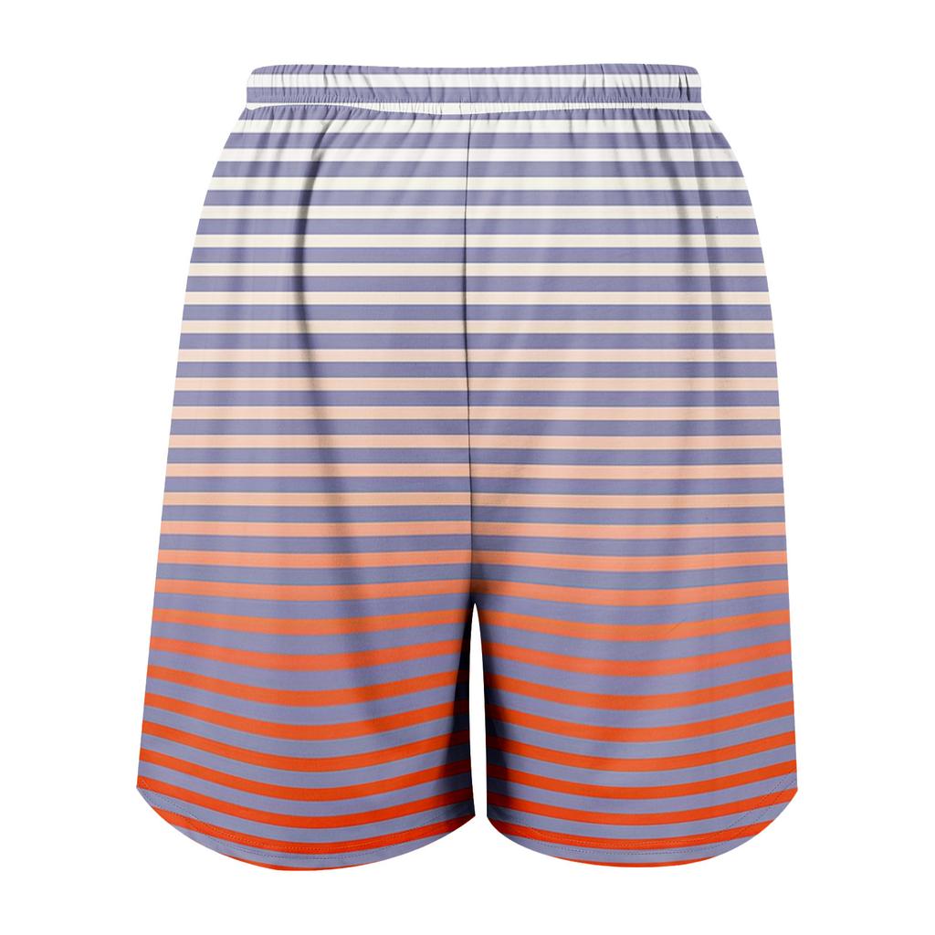 Hawaiian Plant Printed Men's Casual Beach Shorts