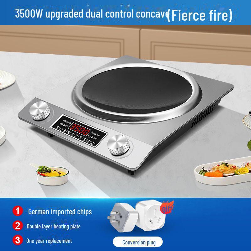 High-Power Induction Cooktop Set with Pot - Electric Ceramic Stove