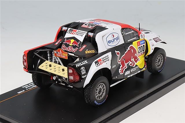 IXO Scale Toyota GR DKR Hilux 2023 Dakar Rally Winner Baumel 1/43 T1+ #200 N. Al-Attiyah/M.