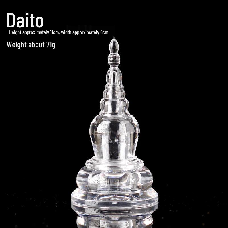 Bodhi Pagoda Vase Desktop Ornament Wenchang Tower Acrylic Alloy Relic Decor