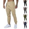 Men's Drawstring Casual Trousers New Sports Trousers Versatile Breathable Drawstring Trousers