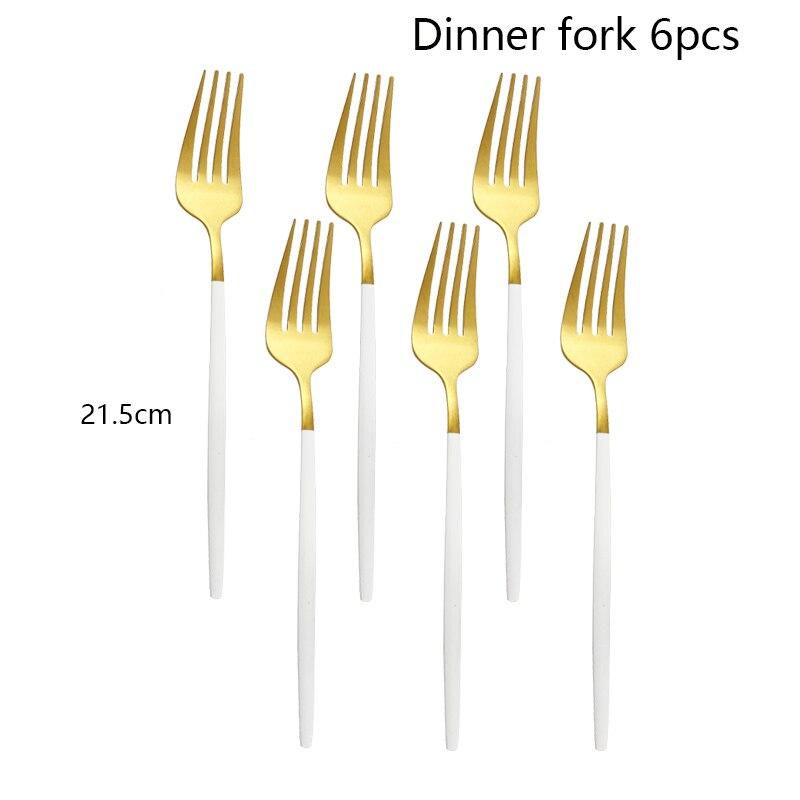 6Pcs Rianbow Matte Abendessen Gabel Edelstahl Geschirr Besteck Küche Gabel Hotel Familie Geschirr Besteck Besteck Set