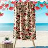 Floral Print Beige Beach Towel A Must-have Beach Towel for Beach Travel