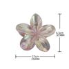 Hairpin Flower Hair Clip Cute Grab Clip Plastic Large Hair Claw Beach Headwear Hair Accessories Transparent Hair Clip Female