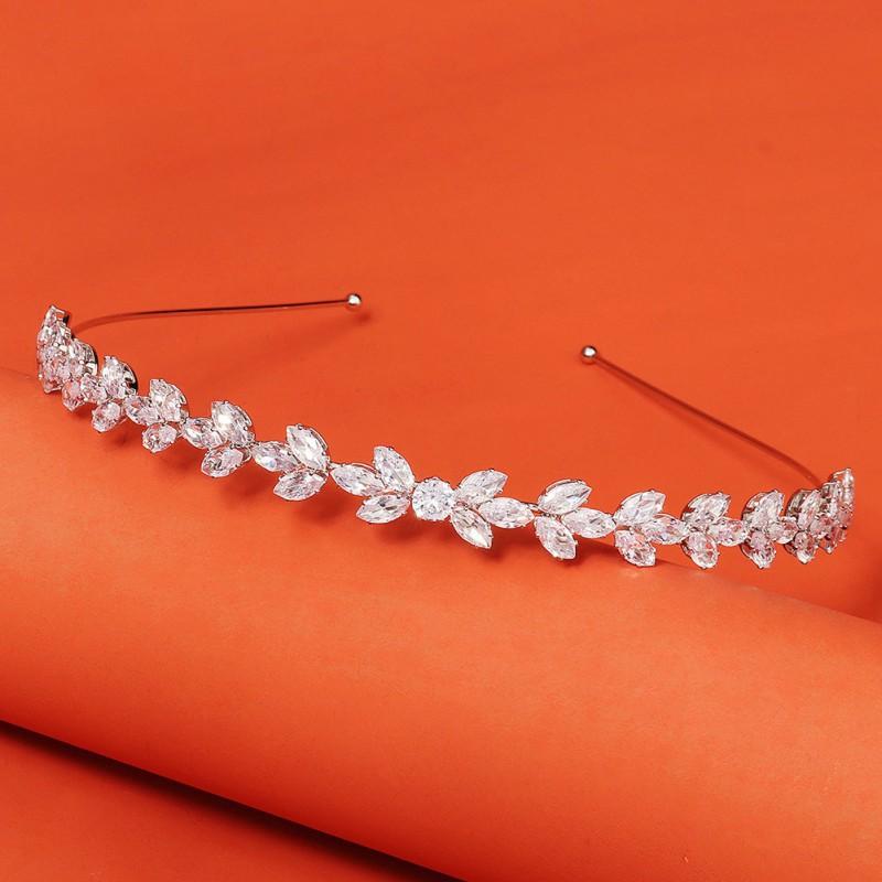 South Korea's Full Hair Accessories Temperament Simple Thin Headband Women's All-matching Fairy Pressing Crystal Zircon