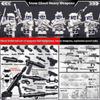Building Blocks Ghost Military Minifigures Fully Armed SWAT Boys Assemble Heavy Weapons Toys