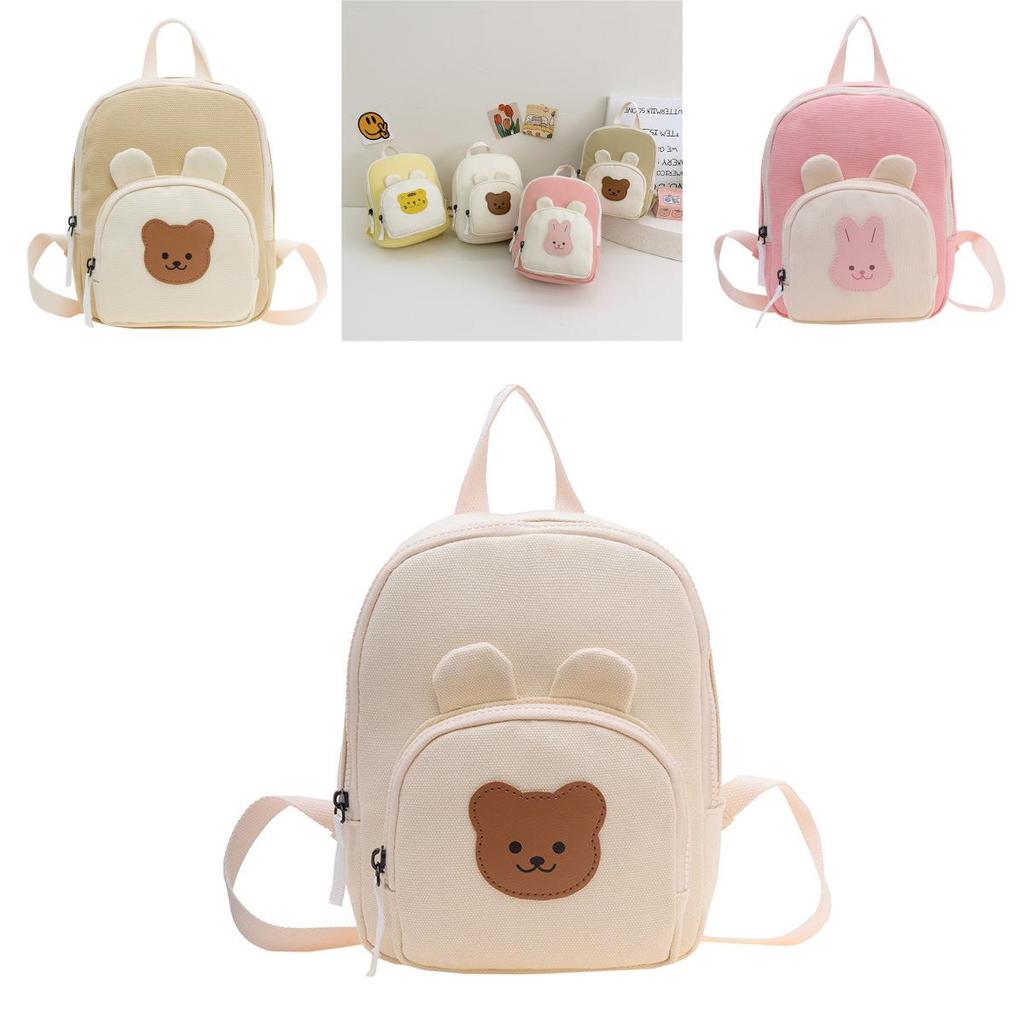 Childrens Cute Animal School Bag With Durable Canvas And Padded Straps For Preschoolers