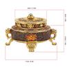 Trinket Incense   with Lid Handcraft Antique Polished Process for Decoration Meditation Room