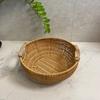 Nordic Style Imitation Rattan Woven Fruit Plate