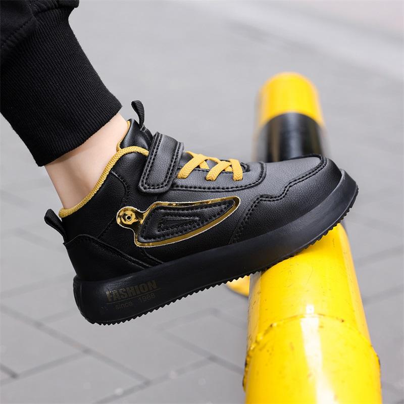 New Style Spring Children Shoes Leather Waterproof Sports Shoes Kids Lightweight Girls Boys Casual Fashion Sneakers