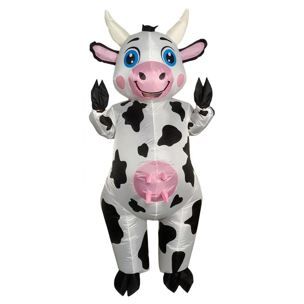 Disfraz de Mascota Inflable de Vaca para Festival de Halloween - Cosplay Creativo y Accesorios para Fotos