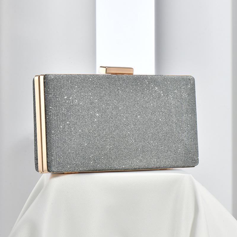 Minimalistická třpytivá klipsová crossbody psaníčko na večírky a svatby