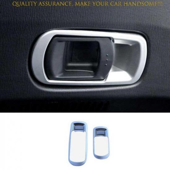 For Mazda CX-5 2017-2024 Matte Silver Rear Back Row Seat Switch Frame Cover Trim