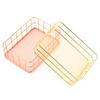 Decorative Iron Mesh Basket For Makeup Accessories Spices Sets Durable Metal Organizers With Ventilated Design