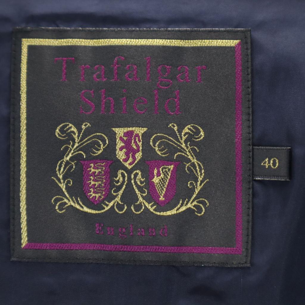 Trafalgar Shield Long Sleeve Stainless Collar Coat 40 Navy Men's Used